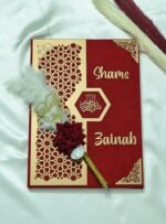 Star Design Nikah Nama Red,Navy Blue